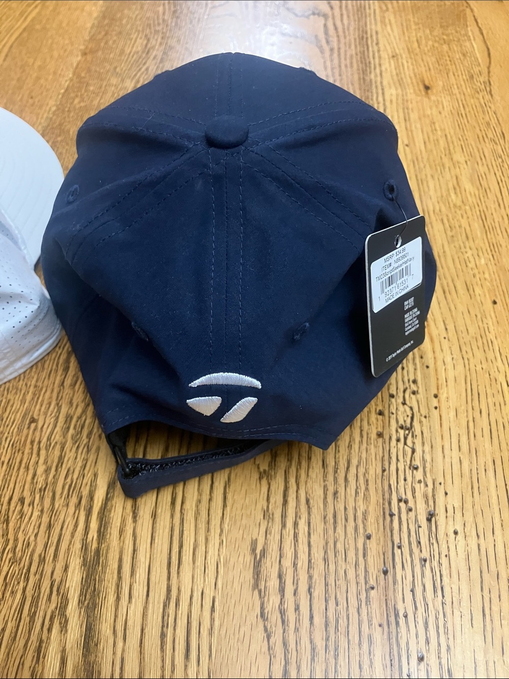TaylorMade Navy Script Hat & White Patch Hat - NWT - Picture 3 of 5